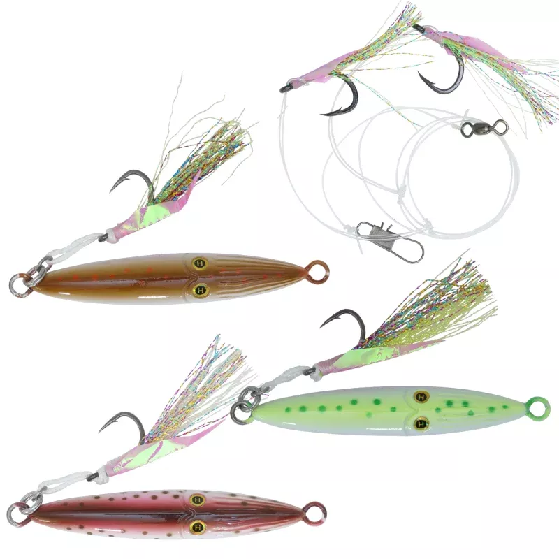 1.75oz (3inch) Squinnow Jig & Biki Assortment (4pc)