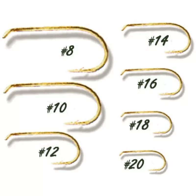 25 – Short Shank Dry Hook 7004-Bronze #8-20