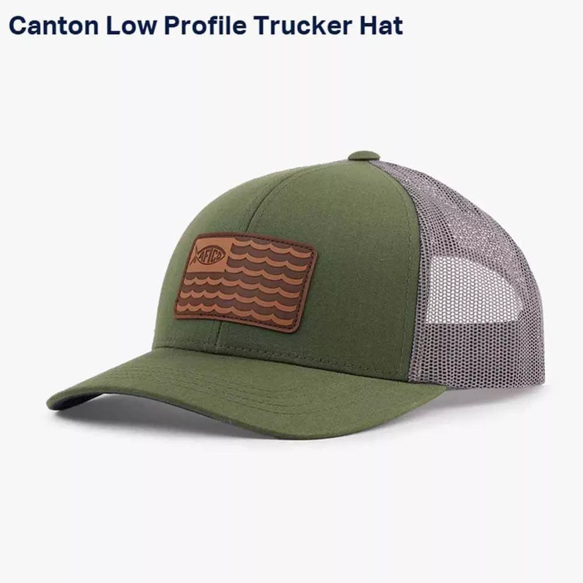 Canton Olive Low Profile Trucker Hat