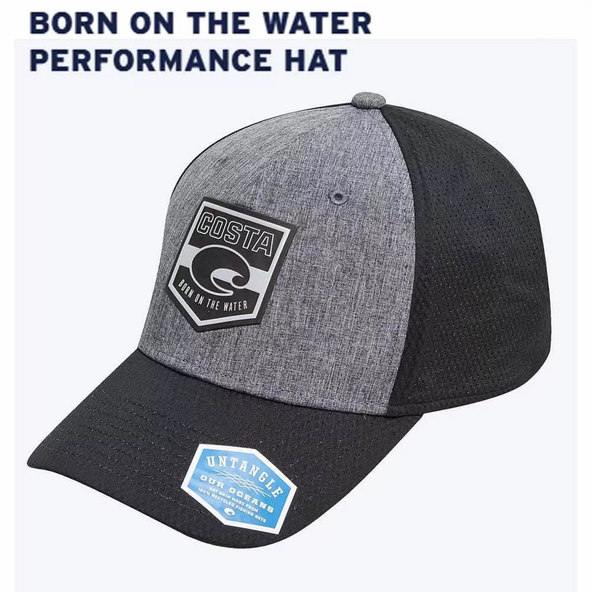 Costa Born on the water Gray Performance Hat