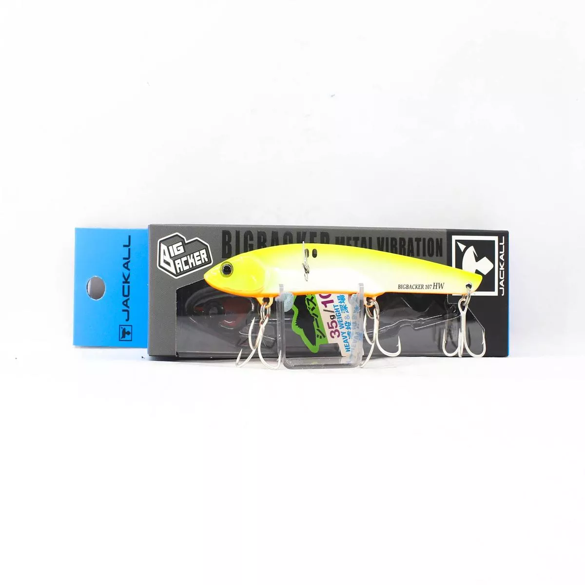 Jackall Big Backer 107 HW Metal Vibe 35gram Sinking Lure Chart Pearl (0306)