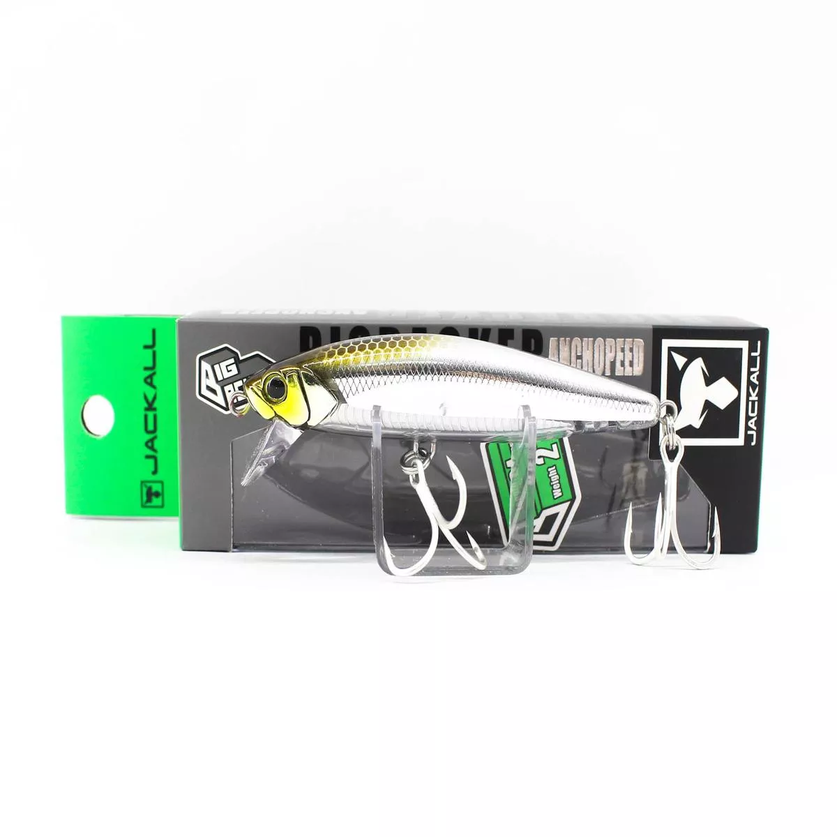 Jackall Big Backer Anchopeed 84 Sinking Lure 27 grams Sagoshi Silver (3263)